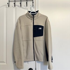New Balance Fleece Waffle Textured Zip Up